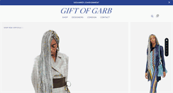 Desktop Screenshot of giftofgarb.com